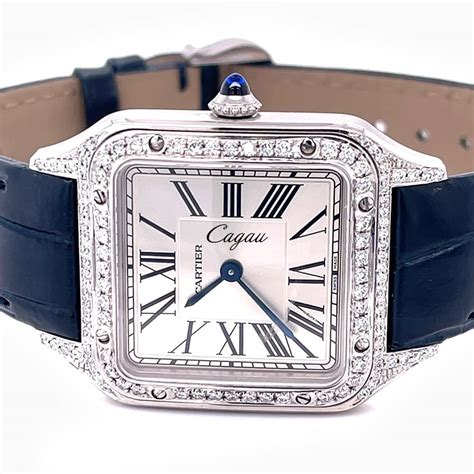 replica cartier santos diamond|cartier santos dumont diamond.